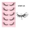 European and American Fox-Style Cat Eye Thick Synthetic False Eyelashes - 5 Pairs