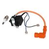 CDI Ignition Coil with Spark Plug Replacement for 49cc 50cc 60cc 66cc 70cc 80cc 2 Stroke Engine Motorized Bicycle