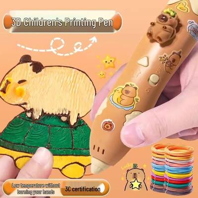 Capybara 3D-Druckstift für Kinder: DIY Lernzeichenspielzeug & Geschenk
