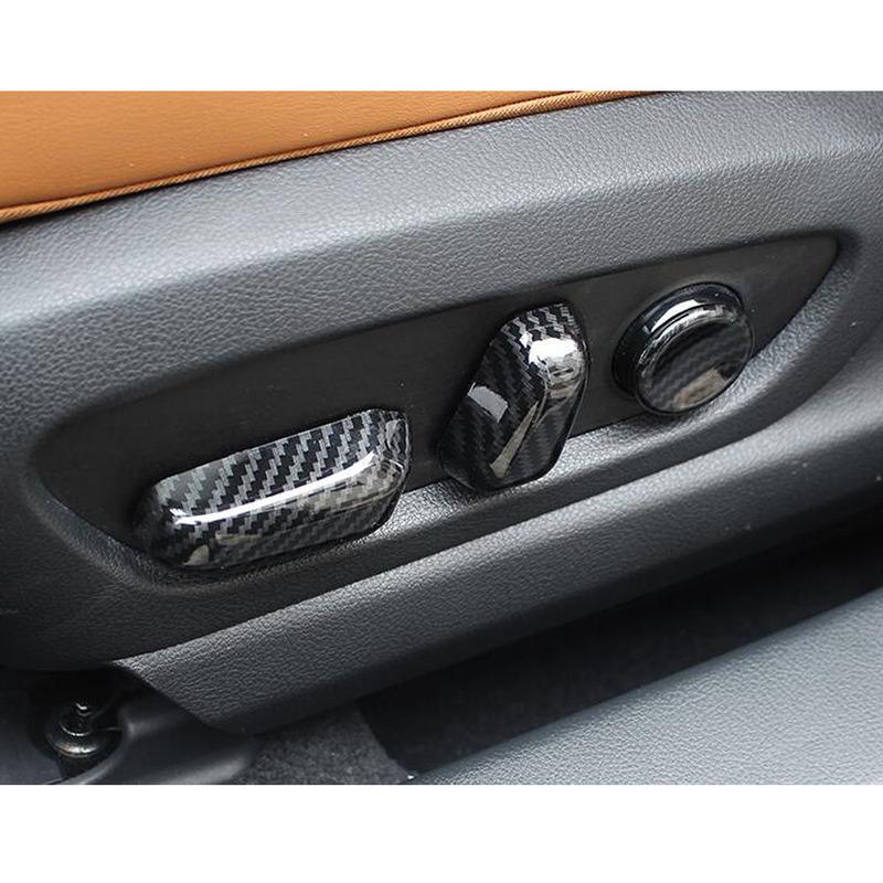 Frame ABS Matte/Carbon Fiber Seat Adjustment Knob Button Switch Trim For Lexus UX200 UX260H UX 200/250H/260H