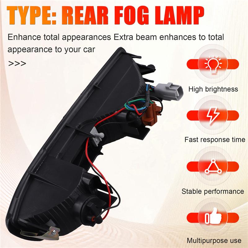 Car For Mitsubishi Pajero Montero V73 V75 V77 2000-2003 Rear Bumper Light Rear Fog Lamp Right MR508784