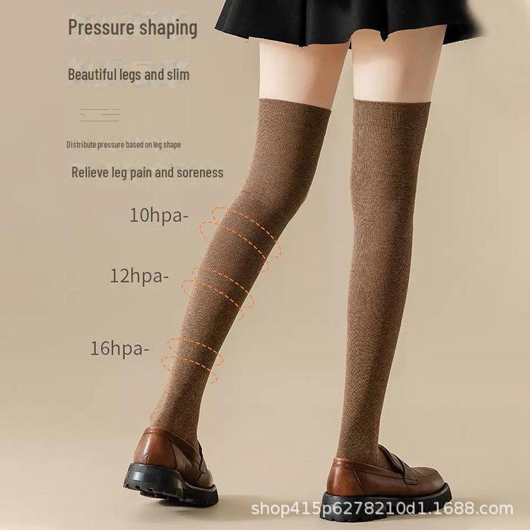 Overknee-Socken für Damen, Rutschfeste Strümpfe für Frühling, Herbst und Winter