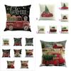Versatile Cotton Linen Christmas Cushion Cover For Sofa Car Home Decor With Timeless Design