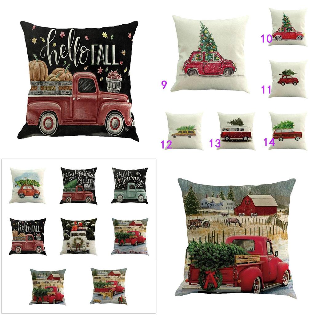 Versatile Cotton Linen Christmas Cushion Cover For Sofa Car Home Decor With Timeless Design