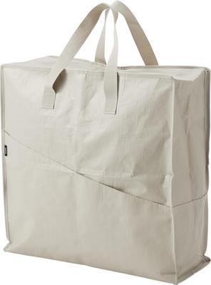 Yamazaki Toy Storage Bag with Pockets, Light Gray, Polyethylene Sheet, [Wipe Clean], Approx. W55 X D21 X H55cm (excluding Handles), Tower Storage