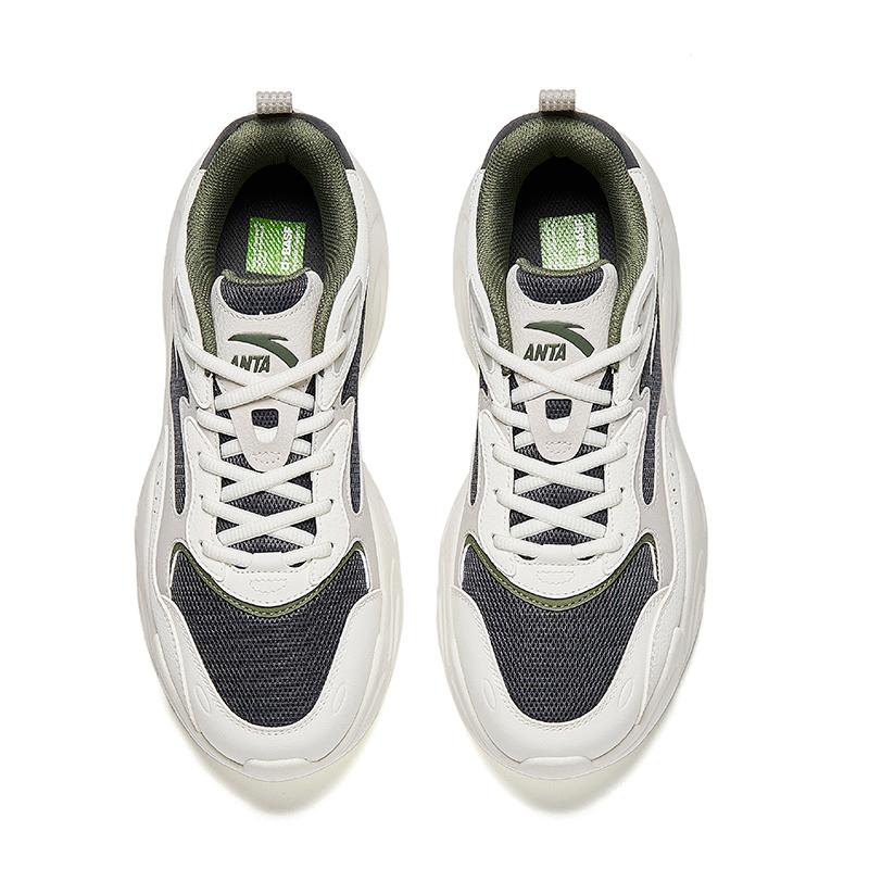 Anta Planet Low top Chunky Sneakers Men's Castle Gray/Ivory White/Shade 1 Gray 112618811-4
