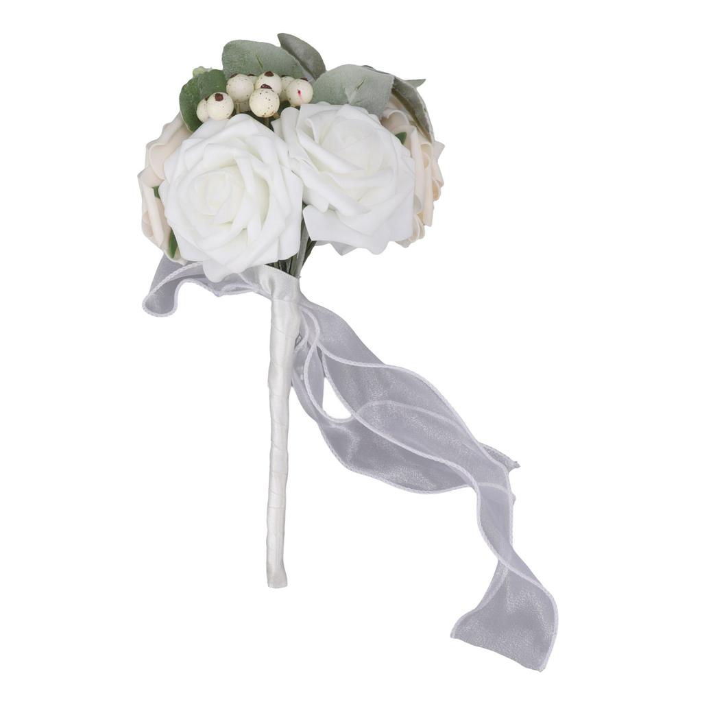 Wedding Bouquet Vivid Color Holding Flowers Romantic Handmade Elegant Holding Flowers For Parties Offices Shops Gardens