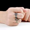 Beier Neue Mode 316L Edelstahl Jesus Kreuz Ring Hohe Qualität Religiöser Herrenring Punk Stil Mode Geschenk LLBR8-134R