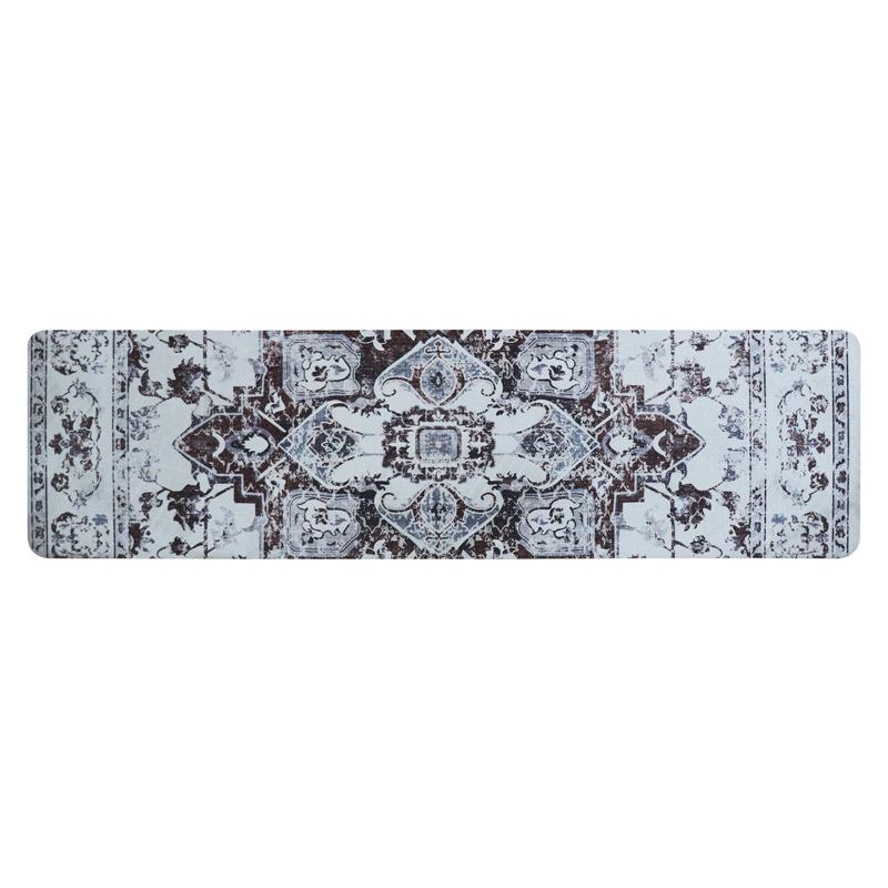 Nordischer Druck Rutschfeste Treppenmatte, Fleckenabweisend, Wasserabsorbierend, Schnelltrocknende Indoor-Stufenmatte