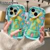 Phone Case: 2D flat design suitable for iPhone 18 17 16 15 14 13Pro, mint green windmill cottage, perfect Christmas and Halloween holiday gift