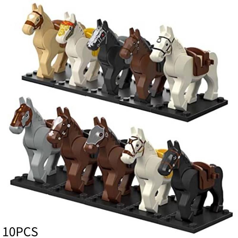 Horse Figure War Minifigures Building Block Model Desktop Decor Children Gift