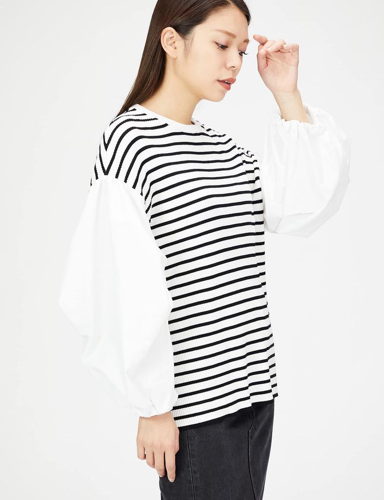 Mira Owen Pulover Tricotat cu Mâneci Bufante DOCKING BORDER 0 pentru Femei, 09WNT224217,