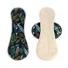 Reusable Washable Cotton Menstrual Pad With Winged Side Tabs Breathable Mesh Top Layer 3 Sizes Light To Heavy Flow