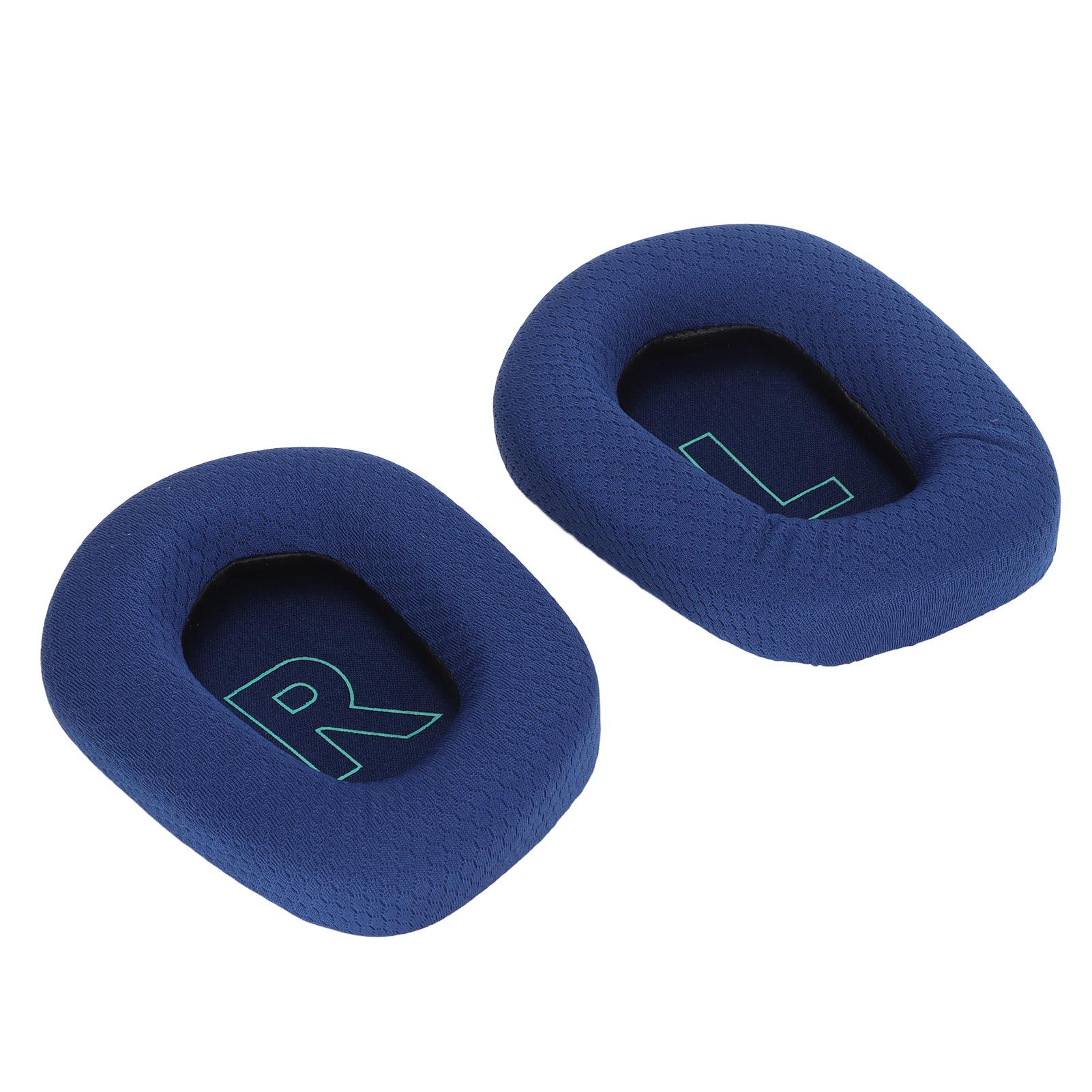 

Ear Pads Professional Sound Insulation Headset Ear Cushion Replacement with Soft Breathable Mesh for G733 Headset Blue синий
