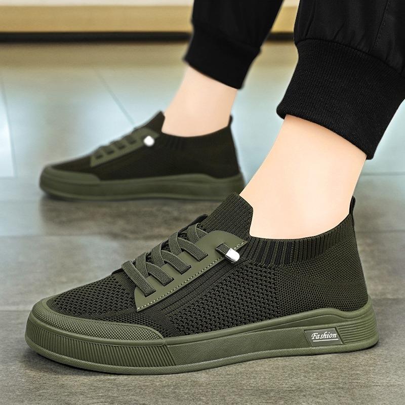 Męskie buty siatkowe Outdoorowe Sportowe Fitness Płaskie Oddychające Buty do Biegania Męskie Miękka Podeszwa Mokasyny do Chodzenia Modne Casualowe Buty 2024