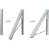 Retractable Clothes Rack, Folding Wall Mounted Folding Clothes Hanger, Best Used for Shirts Pants Towels, Aluminum, Easy Installation,Silver,1 Pack