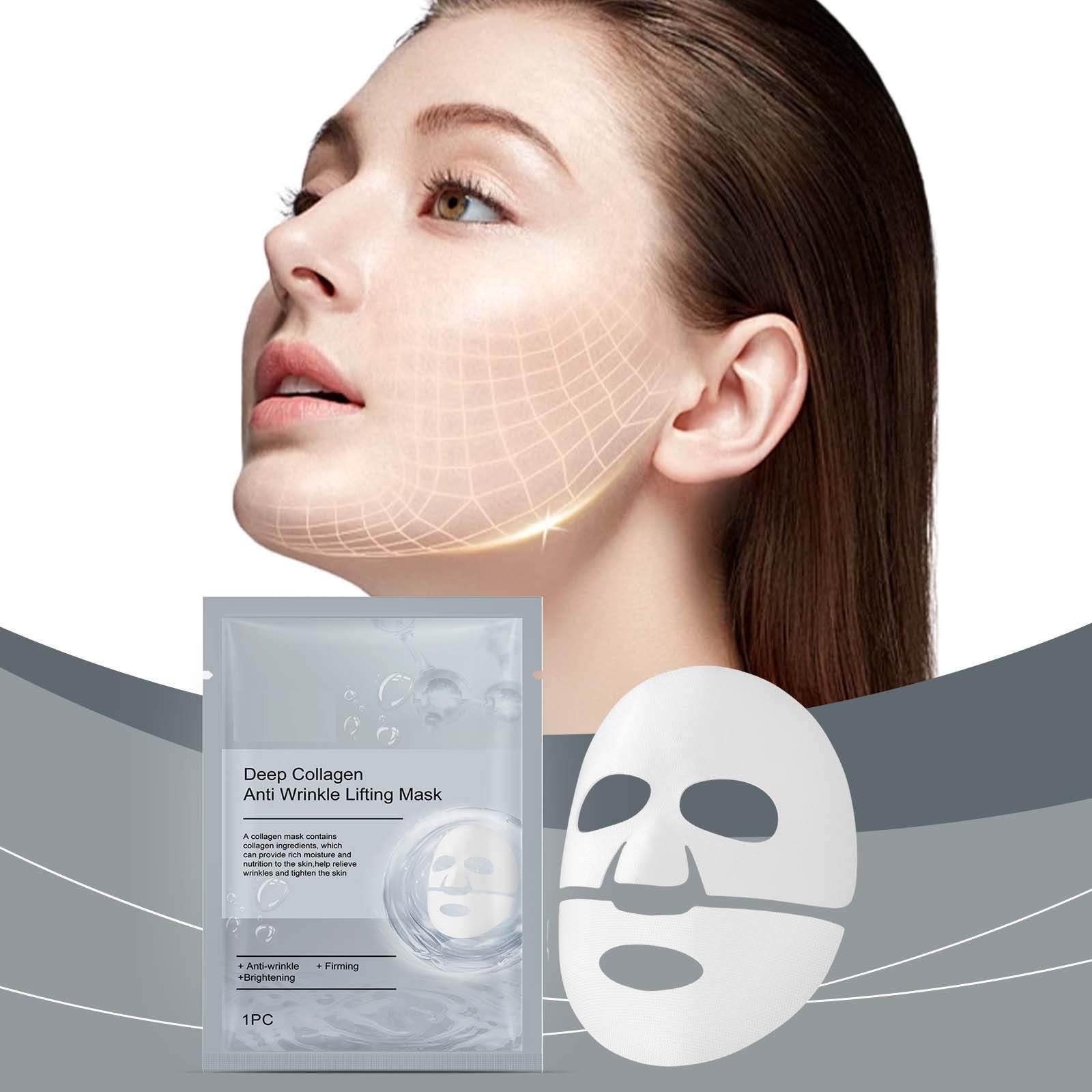 

BioCollagen Mask Глубоко увлажняющая отбеливающая маска с ниацинамидом Коллагеновая маска Уход за кожей Гидрогелевая маска Укрепляющая кожу Питательная Увлажняющая Нераздражающая3ML белый