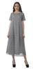 Moomaya Printed Sun Dresses Women Short Sleeve Cotton Flex Party Dress