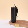 Stainless Steel Vacuum Insulated Travel Mug With Handle Straw 710ml Double Wall Car Cup Outdoor Office Commute