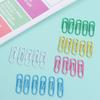 50PCS Zinc Zinc Alloy Metal Paper Clips Creative Binder Clamps File Holder Bookmark Clip  Binding