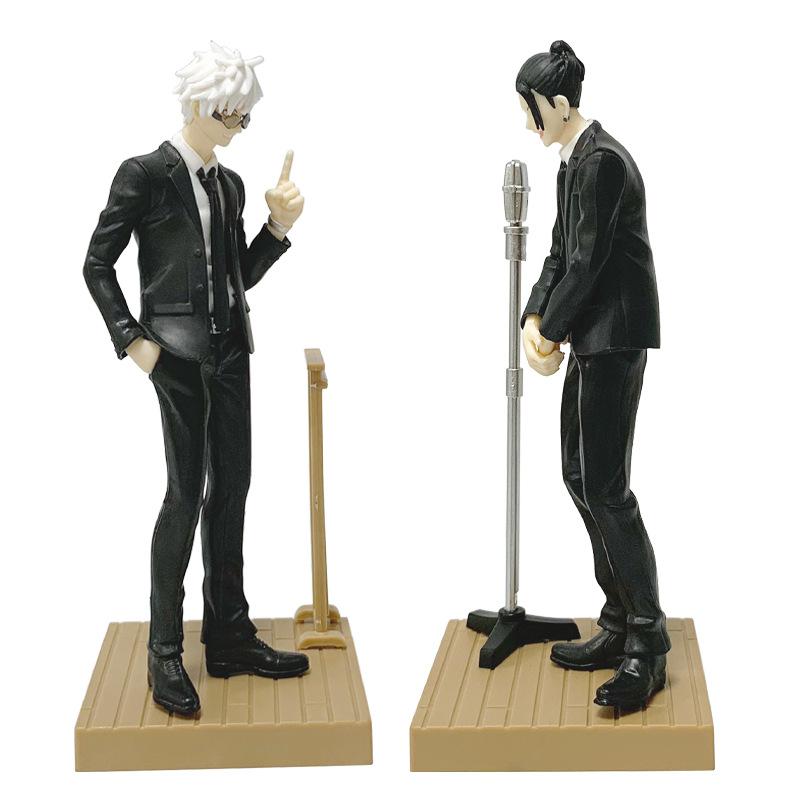 Jujutsu Kaisen Anime Figure Suit Gojou Satoru 17cm Action Figure Handsome Suit Man Geto Suguru Figurine PVC Collection Model Toy