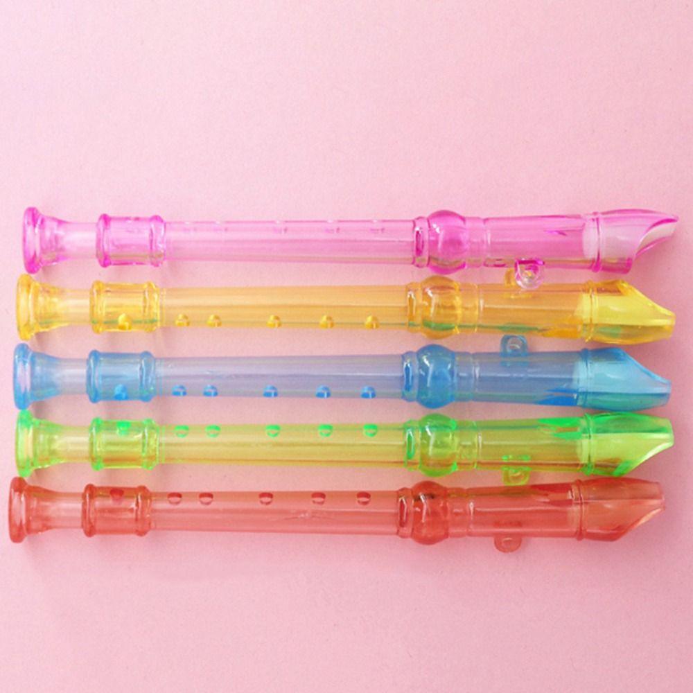

5 шт. Развивающие дети практикуют духовую 6-луночную пластиковую флейту мини-блокфлейту маленькую флейту для начинающих
