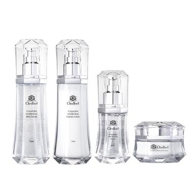 Collagen Whitening Skin Toner + Essence Lotion + Serum + Cream Set