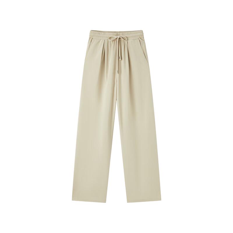 PEACEBIRD Women's High-Waist Knit Wide-Leg Pants