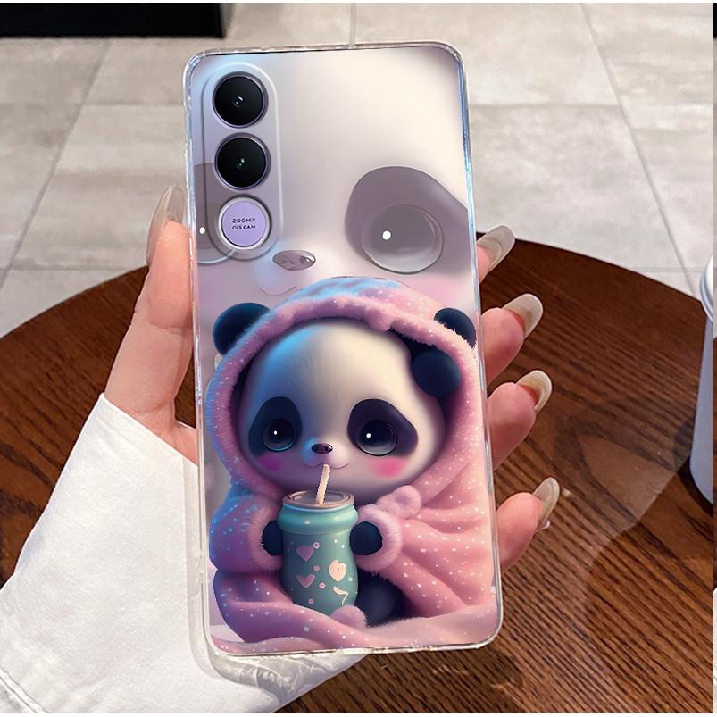 For Vivo V70 FE 5G Case V2550 Clear Luxury Cute Love Heart Rabbit Funny TPU Soft Silicone Phone Case For Vivo V70FE Back Cover