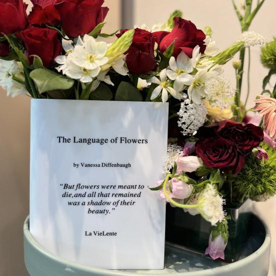 Book Vase The Language of Flowers Plants Vase Aesthetic Living Room Bedroom Home Office Decoration Book Lovers Gifts