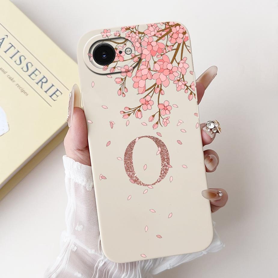 For Apple iPhone 16E 5G Case 2025 New A-Z Crown Letters Cover Soft TPU Len Protective Phone Case For iPhone SE 4 iPhone16e Shell
