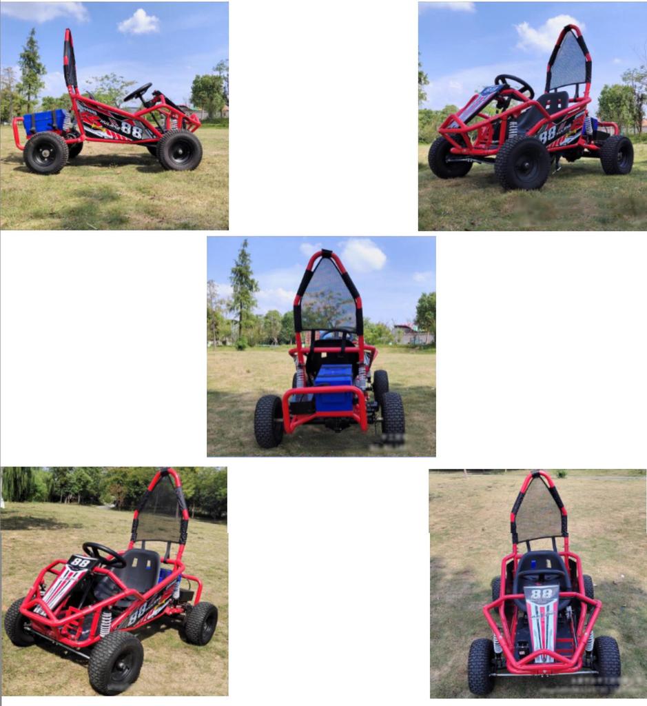 48V 500W Kids' Electric Go-Kart Off-Road Truck & Snow Sled ATV
