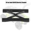 RC Car Aluminum Bumper Frame Brace for Axial SCX10 Electric Remote Control Crawler (Black)