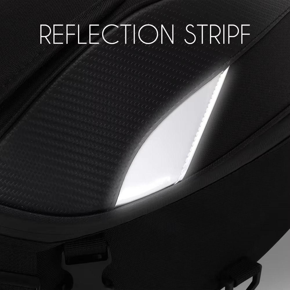 Reflektierende Motorrad-Rücksitztasche Wasserdichter Fahrer-Rucksack Motorrad-Hecktasche Reiten Reisen
