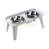 92MF Elevated Dog Bowl Stainless Dish Eating Bowls Suitable for Larger Pet