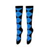 European & American Diamond Lattice Compression Leggings: High Elastic, Non-Snag, Slim Fit Cycling & Sports Socks