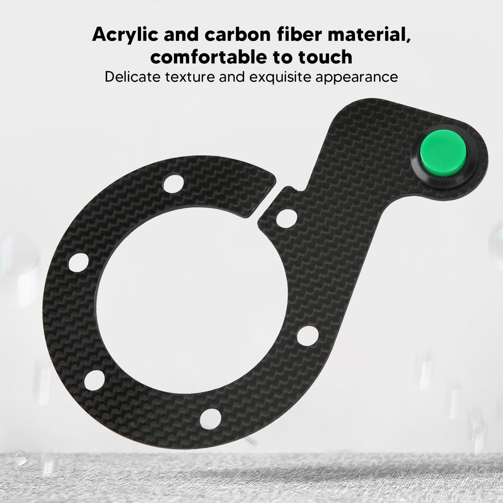 Steering Wheel Horn Button 6 Hole Carbon Comfortable Touch Sensitive Replacement For