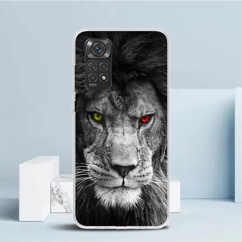 Lion Alpha Male Cub King Phone Case For Xiaomi Redmi Note 15 14 14S 13 12S 12 Pro Plus 11S 11 11T 11E 10S 10 + Soft TPU Back Cov
