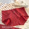 Female Spring and Autumn Vintage Red Pure Cotton 10A Antibacterial Extension Pure Cotton Briefs
