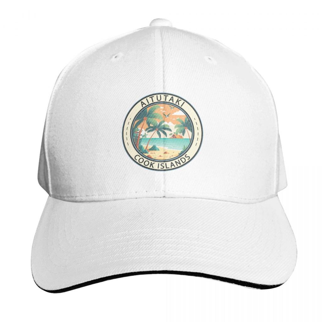 Aitutaki Cook Islands Hut Badge Baseball Cap hard hat Unisex hat GentleUnisex Hat hiking Womens Hats For The Sun Unisexs
