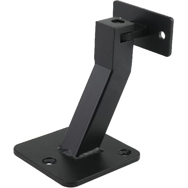 Swivel Handrail Brackets Heavy Duty Steel Hand Rail Brackets for Staircase Stair Railing, Pack of 4 (Black)
