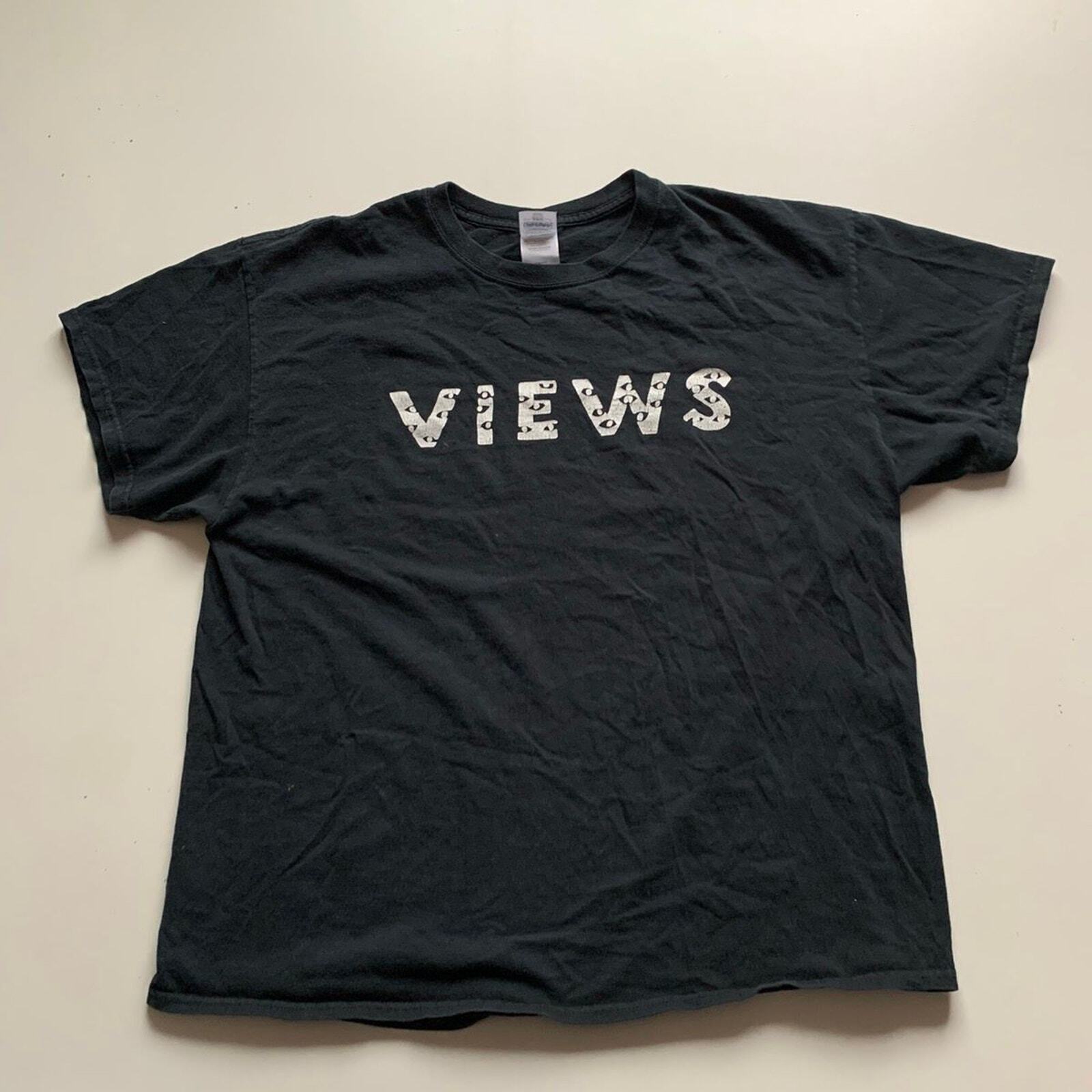 Vintage 2000s Drake Views Album Promo Graphic Rap T Shirt Black Men s XL Rare Unisex T-Shirt S