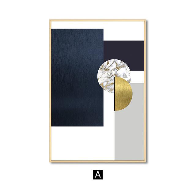 

Современная геометрическая абстрактная настенная живопись на холсте, плакаты и принты, украшение для дома, настенные картины для декора гостиной, стены 21*30cm