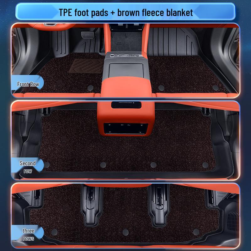 BYD Tang L 2025 Floor Mats TPE Interior Accessories