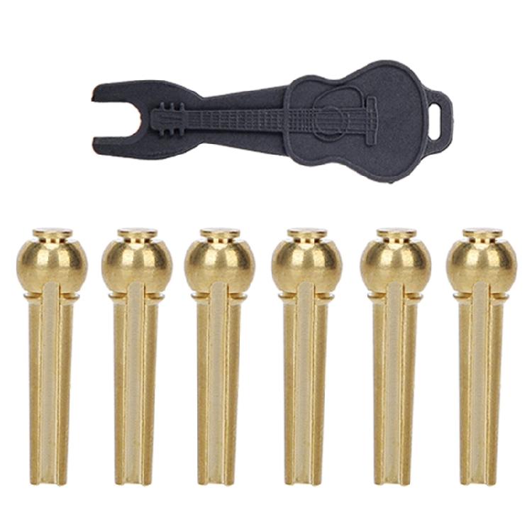 Acoustic Guitar Bridge Pins with Bridge Pin Puller Set String Nail Remover Extractor Tool Guitar Accessories Enduring
