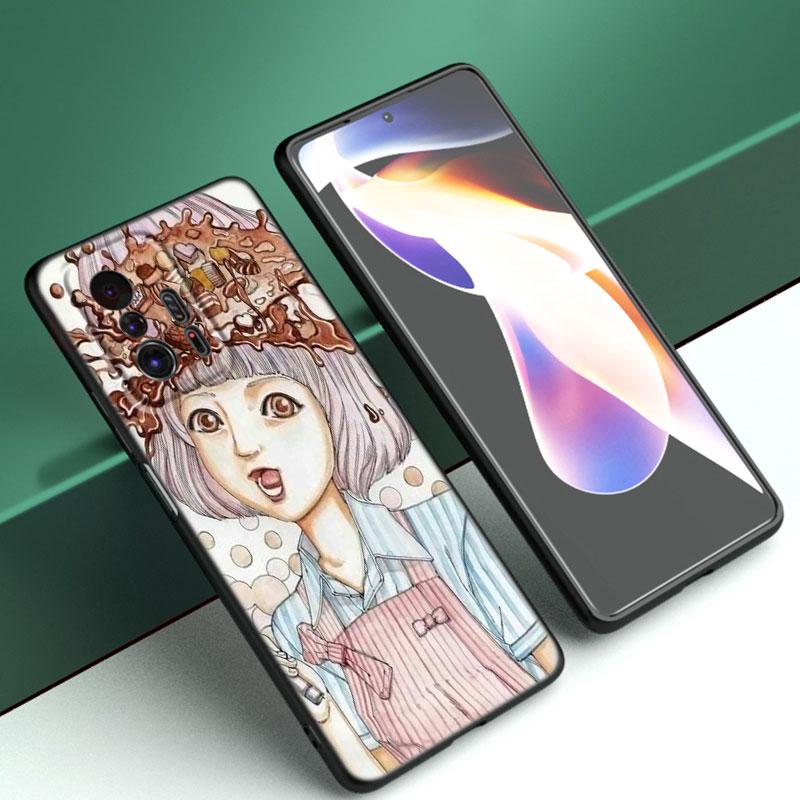 Shintaro Kago Horror Cartoon Phone Case For Xiaomi Mi A2 8 9 SE Note 10 10T 11 12 Lite 9T 11T 12S 12T Pro A3 6X 12X Black Cover