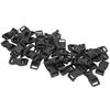 40 Pcs 17mm Mini Buckles Plastic Adjustable Buckles Durable Flat Buckles  Bag Straps