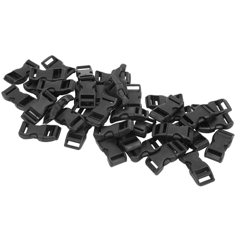 40 Pcs 17mm Mini Buckles Plastic Adjustable Buckles Durable Flat Buckles  Bag Straps
