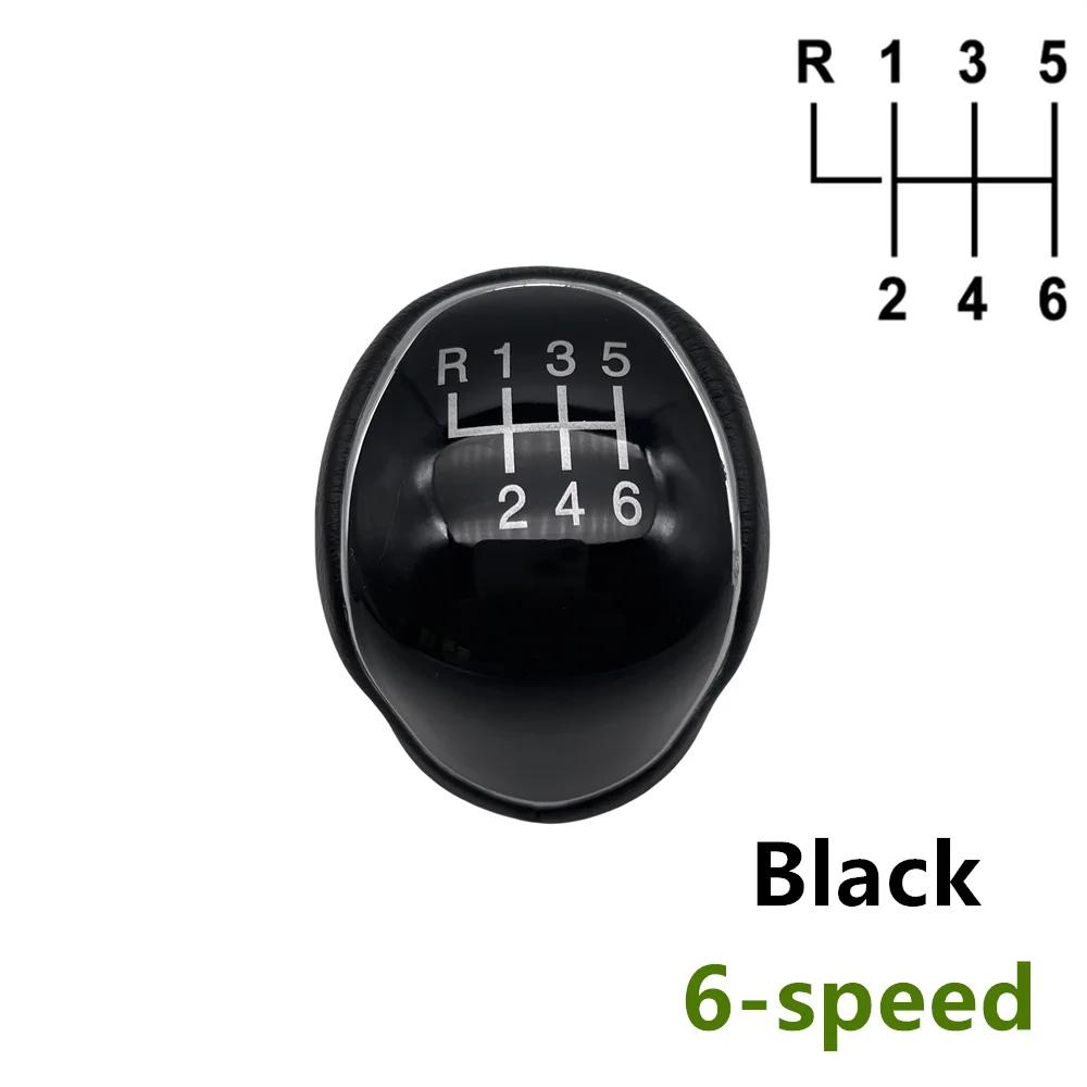 For Ford Mondeo IV S-MAX C-MAX Transit Focus MK3 MK4 Kuga Transit Car Gear Shift Knob 5/6 Speed PU Leather Lever Auto Parts