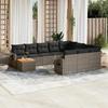 VidaXL Garden Lounge Set with Cushions 11 Pcs, Patio Sofas, Patio Furniture Set, Outdoor Furniture, Grey 3257082